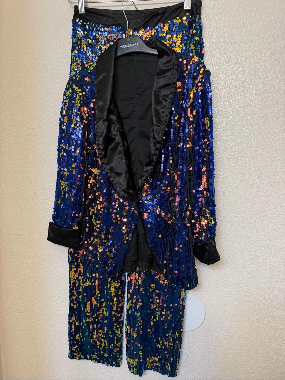 Weissman dance costume menswear sequin Suit tux Pressur jazz broadway NV13207 SA